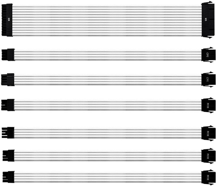 Cooler Master Sleeved Extension Kit V2 CMANEST16XXWT1GL Universal PSU