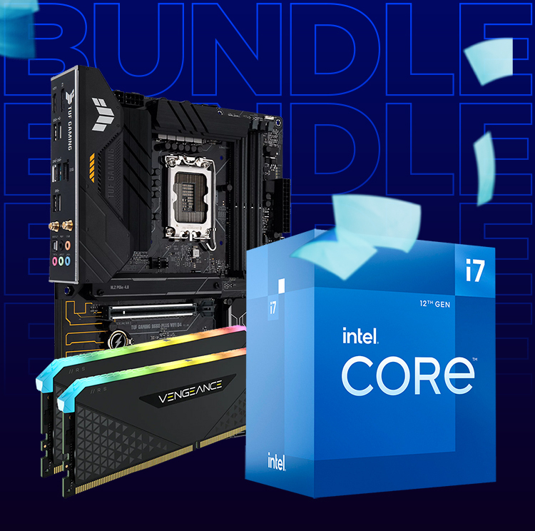 Intel Core i7 12700 CPU + ASUS B660 TUF Motherboard + 16GB 3200MHz DDR4 CA