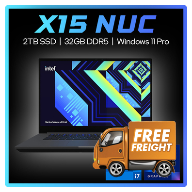 Alliance Intel NUC X15 15.6 i7 Laptop Win 11 Pro BAC71HBBU6000-32GB-2TB-WIN11P, *Bonus Assassin's Creed Mirage Game Bundle