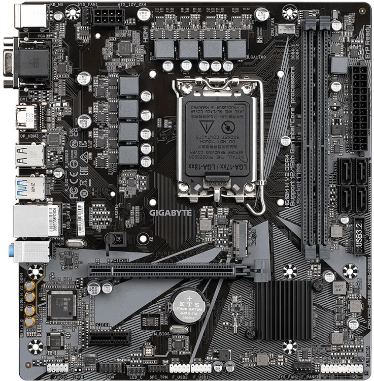 Gigabyte 1700 MicroATX H610M H V2 DDR4 Motherboard Computer Alliance