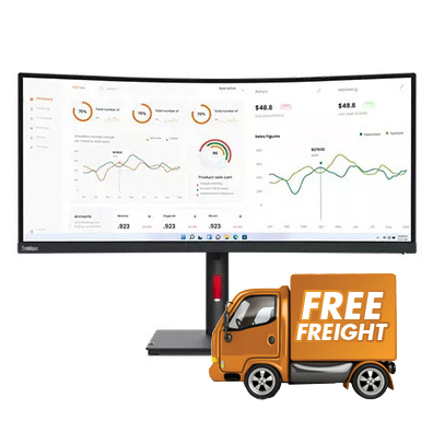 34 Lenovo ThinkVision T34w-30 UWQHD Curved Monitor + Dock 63D4GAR1AU