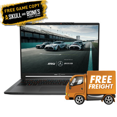 MSI Stealth 16 Mercedes AMG Motorsport A13VG-240AU 16 RTX4070 Core i9 Laptop Win 11 Pro, *FREE Skull and Bones™ game code via redemption