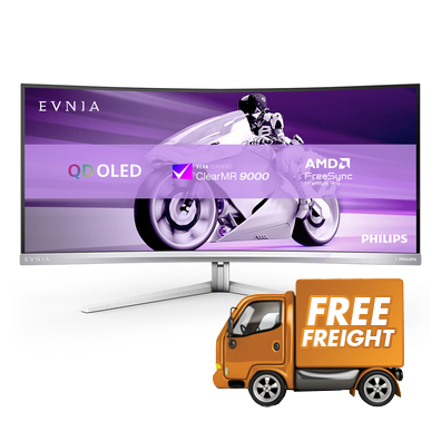 34 Philips 34M2C8600 QD OLED UWQHD HDR Curved Monitor with Speakers