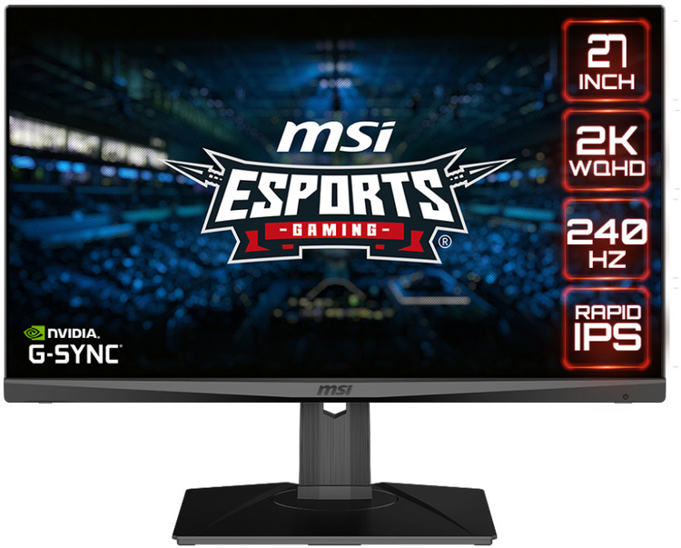 27" MSI Optix MAG274QRX QHD 240Hz IPS Gaming Monitor with KVM CA