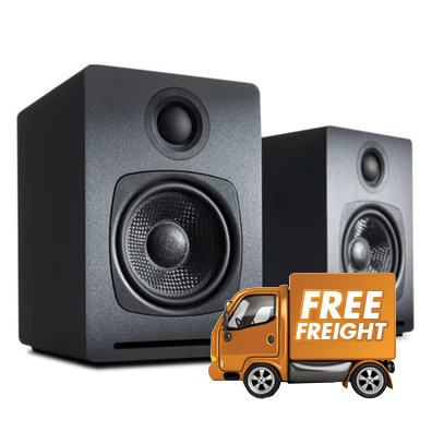 Audioengine A1-MR Wifi Desktop Speakers - Grey