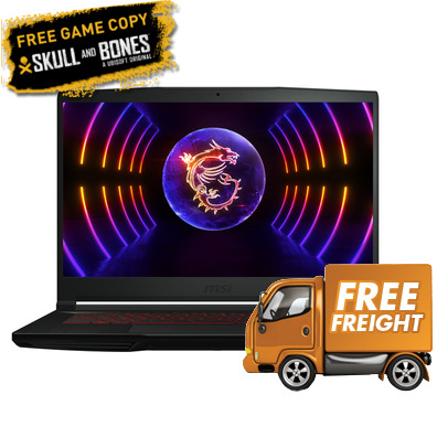 MSI GF63 Thin 12VE-853AU 15.6 RTX4050 Core i5 Laptop Win 11, *FREE Skull and Bones™ game code via redemption
