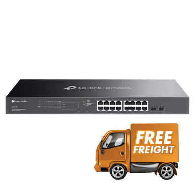 18 Port TP-Link SG2218P Omada Gigabit Smart Switch with 16-Port PoE+
