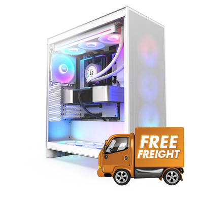 NZXT ATX H7 Flow RGB 2024 White Case CM-H72FW-R1