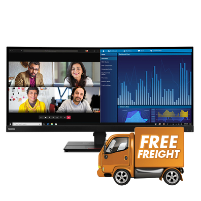 34 Lenovo ThinkVision P34w-20 WQHD Ultrawide Curved Monitor with Hub