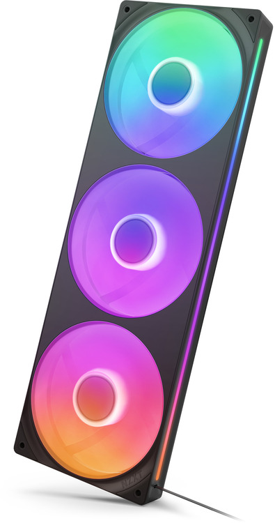 360mm NZXT F360 Single-Frame RGB Core Fan Black | Computer