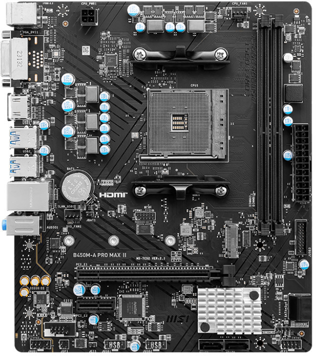 MSI AM4 MicroATX B450M-A PRO MAX II Motherboard | Computer Alliance