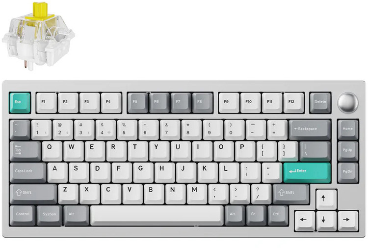 Keychron Lemokey P1 QMK/VIA RGB BananaTactile Mechanical Gaming