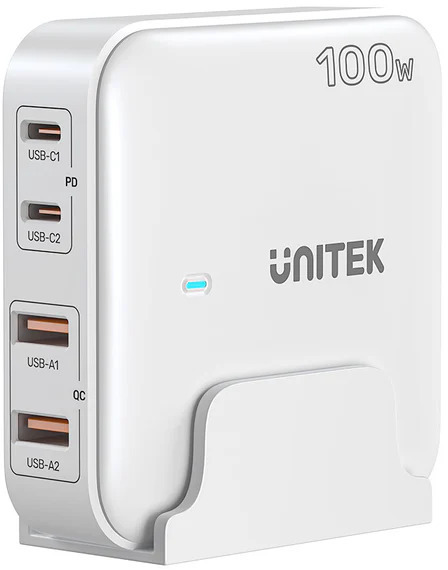Unitek 100W Desktop GaN Charging Station with 2x100W USB-C and 2x22.5W ...