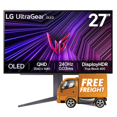 27 LG UltraGear 27GS93QE-B QHD 240Hz OLED Gaming Monitor