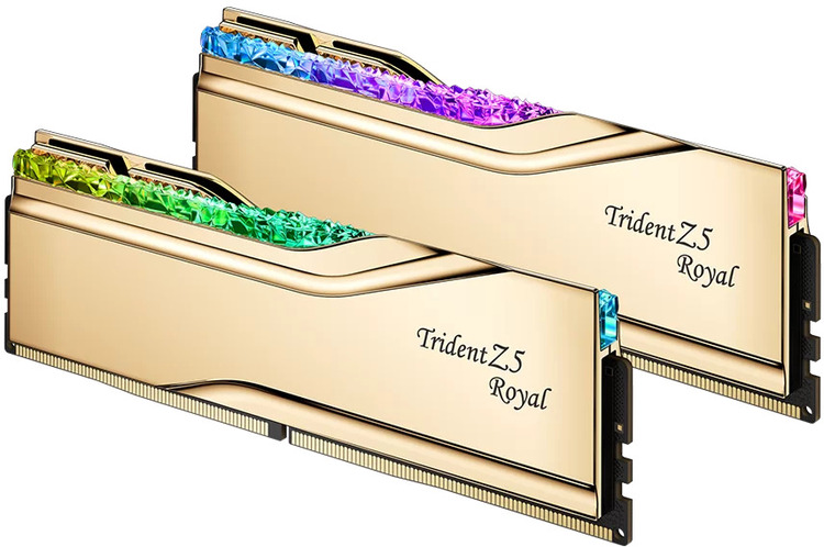 G.SKILL Trident Z5 Royal DDR5 RAM 48GB (2x24GB) 7200MHz CL36 Intel XMP Desktop Memory