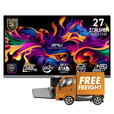 27 MSI MPG 272URX QD-OLED UHD 240Hz Gaming Monitor, *Redeem Bonus Game