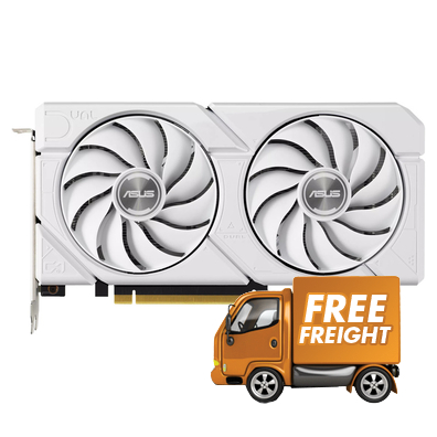 ASUS Dual RTX 4060 Ti EVO OC 8GB GDDR6 Graphics Card White, Limit 1 per customer