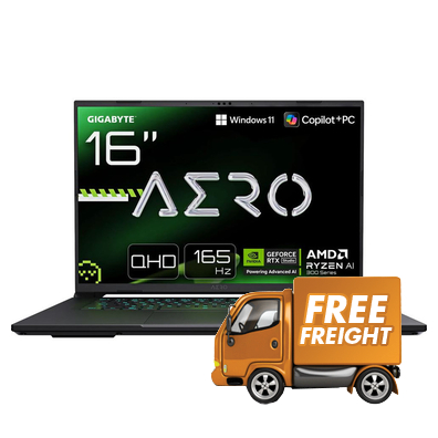 Gigabyte AERO X16 1WH 16 Ryzen AI 7 5070 Gaming Laptop Win 11 Home White, *Redeem Bonus Game *REDEEM BONUS Game