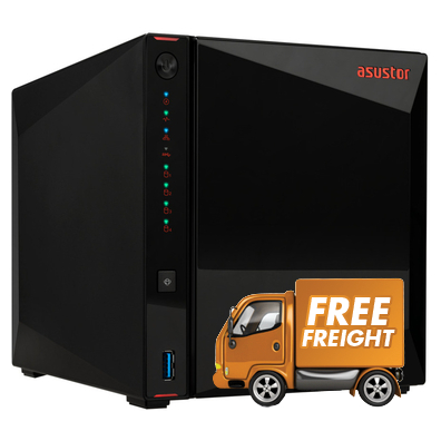 4 Bay Asustor AS5404T 2.5Gb NAS Unit with 4xNVMe Slots