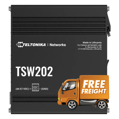 8 Port Teltonika TSW202 Managed PoE+ Gigabit Switch with SFP