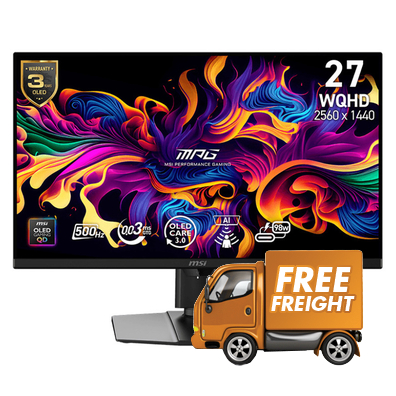 26.5 MSI MPG 271QR QD-OLED X50 QHD 500Hz QD-OLED Gaming Monitor, *Redeem Bonus Game