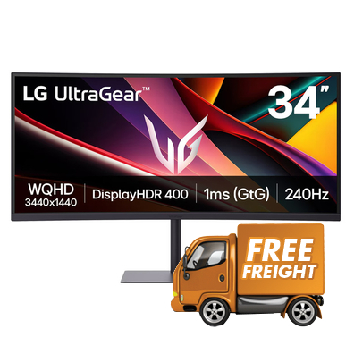 34 UltraGear 34G630A-B WQHD 240Hz VA Curved UltraWide Gaming Monitor Black