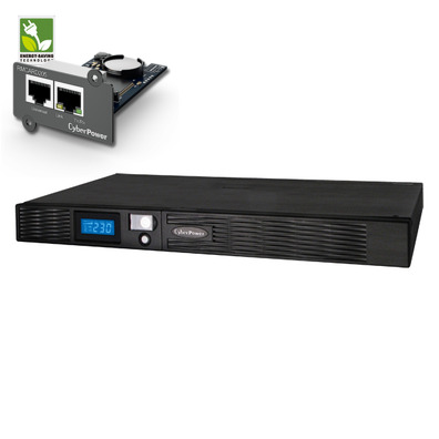 1000VA CyberPower 1U Rackmount UPS PN PR1000ELCDRT1U, *Bonus Cyberpower SNMP Card