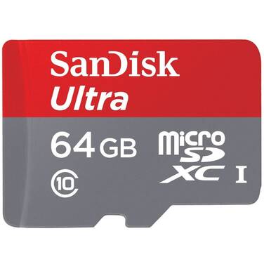 64GB Sandisk Micro SDXC Ultra Class 10 Memory Card PN SDSQUAR-064G-GN6MA