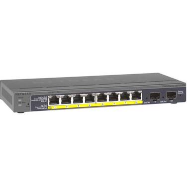 8 Port Netgear ar GS110TP-300JS Gigabit Network Switch with POE