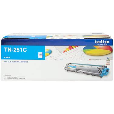 Brother TN-251C Cyan Toner Cartridge (1 400 Pages)