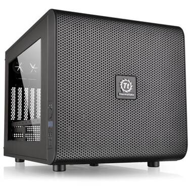 Thermaltake MicroATX Core V21 Cube Case Black CA-1D5-00S1WN-00