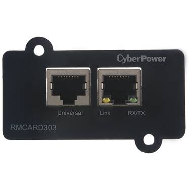 CyberPower SNMP Card to Suit ON-Line Series UPS and ENVIROSENSOR PN RMCARD303