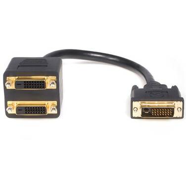 30cm StarTech DVI-D to 2x DVI-D Digital Video Splitter Cable - M/F