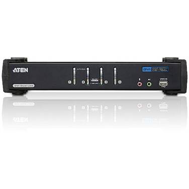 4 Port Aten CS-1784A Dual Link DVI KVM Switch