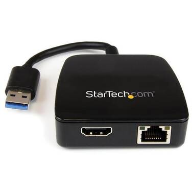 StarTech Travel Adapter for Laptops - HDMI and GbE - USB 3.0