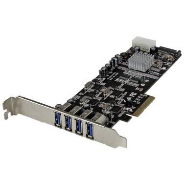 StarTech 4 Port PCI Express (PCIe) SuperSpeed USB 3.0 Card Adapter w/ 4 Dedicated 5Gbps Channels - UASP - SATA / LP4 Power