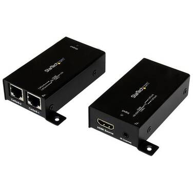 StarTech HDMI Over Cat5 / Cat6 Extender with IR - 100 ft (30m) Power Free