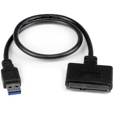 StarTech USB 3.0 to 2.5 SATA III Hard Drive Adapter Cable USB3S2SAT3CB w/ UASP SATA to USB 3.0 Converter for SSD / HDD