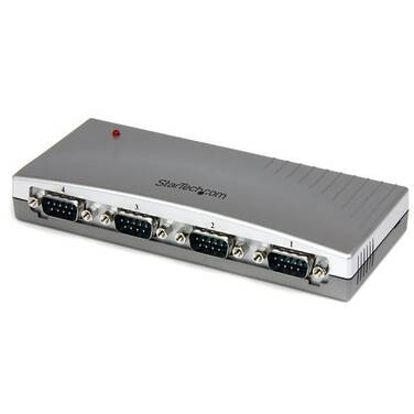 StarTech 4 Port USB to RS232 Serial DB9 Adapter Hub