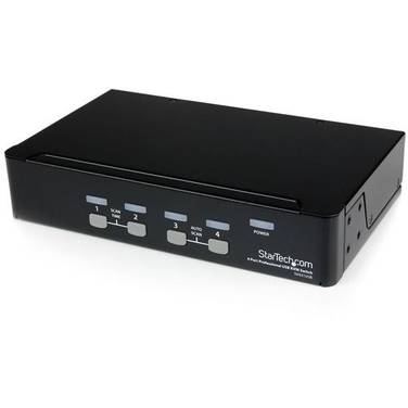 StarTech 4 Port Professional VGA USB KVM Switch with Hub