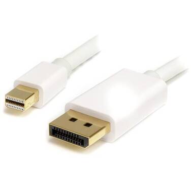 2 Metre StarTech White Mini DisplayPort to DisplayPort 1.2 Adapter Cable M/M - DisplayPort 4k