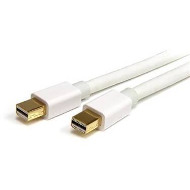 2 Metre StarTech White Mini DisplayPort 1.2 Cable M/M - Mini DisplayPort 4k