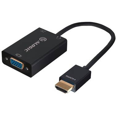 15cm ALOGIC HDMI to VGA Adapter With 3.5mm Audio Male to Female (Full HD 1920 X 1080)