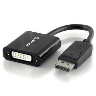 20cm ALOGIC ACTIVE DisplayPort to DVI Adapter Male to Female with 4K Support