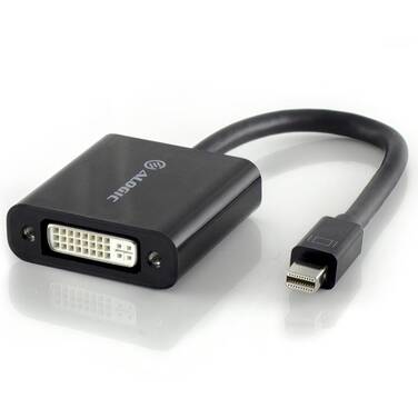 20cm ALOGIC ACTIVE Mini DisplayPort to DVI Adapter Male to Female with 4K Support