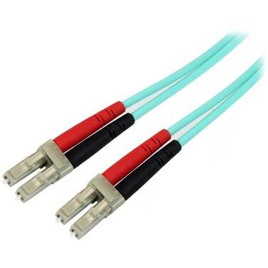 5 Metre StarTech Fiber Optic Cable - 10 Gb Aqua - Multimode Duplex 50/125 - LSZH - LC/LC