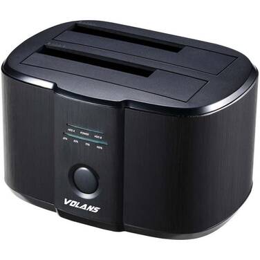 Volans VL-DS30 Aluminium 2.5/3.5 USB3.0 Dual SATA HDD Docking Station with Clone