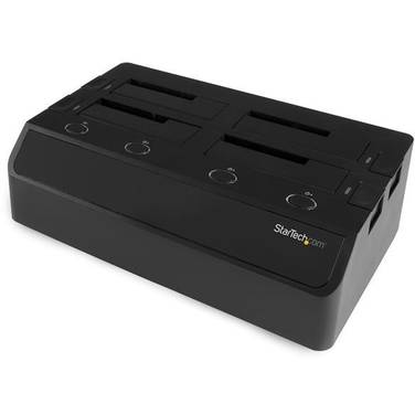 StarTech 4-Bay Hard Drive Docking Station for 2.5/3.5 SSDs and HDDs - eSATA/USB 3.0 to SATA (6Gbps)