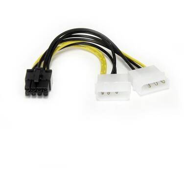 15cm StarTech LP4 to 8 Pin PCI Express Graphics Card Power Cable Adapter