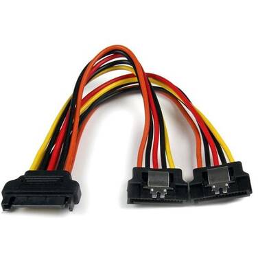 15cm StarTech Latching SATA Power Y Splitter Cable Adapter - M/F